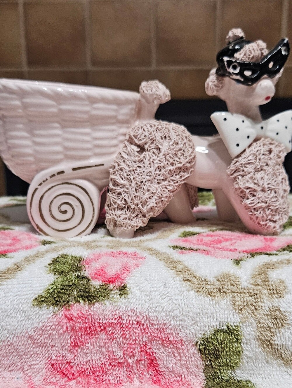 Vintage 1950's Spaghetti Poodle Planter
